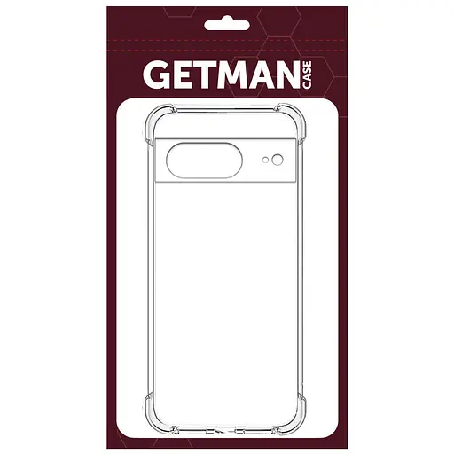 TPU чохол GETMAN Ease logo посилені кути Full Camera для Google Pixel 8 Безбарвний (прозорий) - фото 2