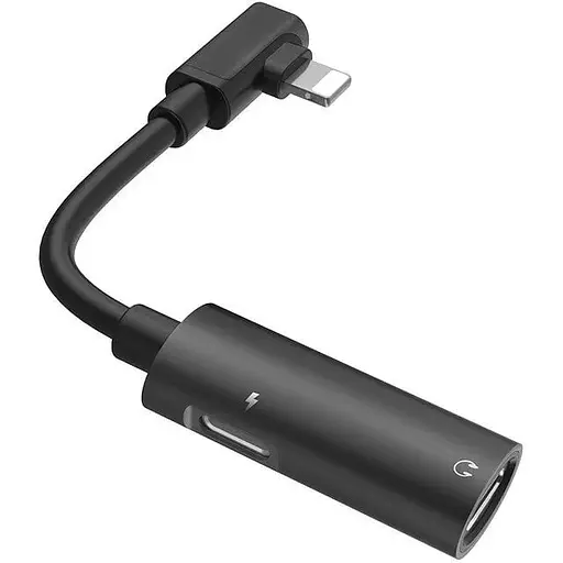 Перехідник Hoco LS18 Lightning to dual lightning тато на 2 мами - фото 1