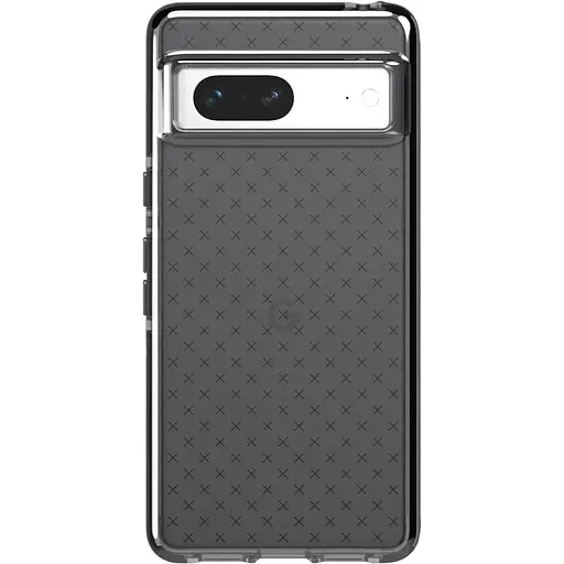 Оригинальный противоударный силиконовый чехол Tech21 Evo Check для Google Pixel 7 (6.3") Smokey Black T21-9546