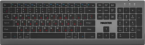 Клавіатура бездротова Maxxter KBW-01G-UA Gray-Black