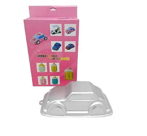 Алюминиевая форма кондитерская для торта в виде автомобиля для детских праздников, Kitchen Master Серебристый 87236 - фото 2