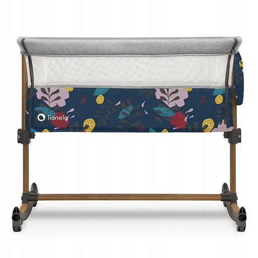 Кроватка приставная 3 в 1 Lionelo Leonie Blue navy - фото 3