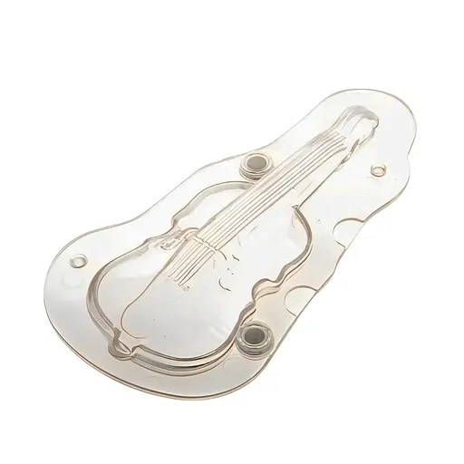 Форма полікарбонатна для шоколадних цукерок та шоколаду 3D на магніті «Віолончель» 23 x 12.5 см, Kitchen Master Прозорий 83513 - фото 2