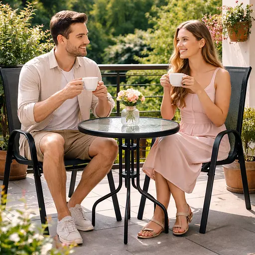 Комплект садових меблів Hanert City Garden стіл та 2 стільці - фото 3