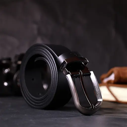 Ремінь шкіряний Grande Pelle чоловічий 3,4х120 см acs0026892 - фото 6