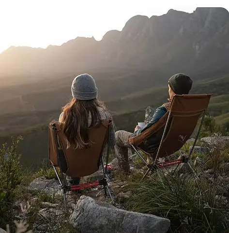 Раскладной стул с высокой спинкой Naturehike YL 09 (Оранжевый) - фото 4