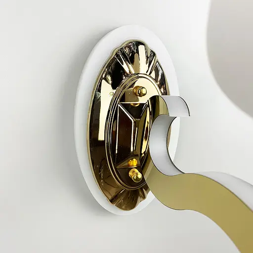 Бра з білим плафоном в золотому корпусі Line F 86517/1 GD - фото 3