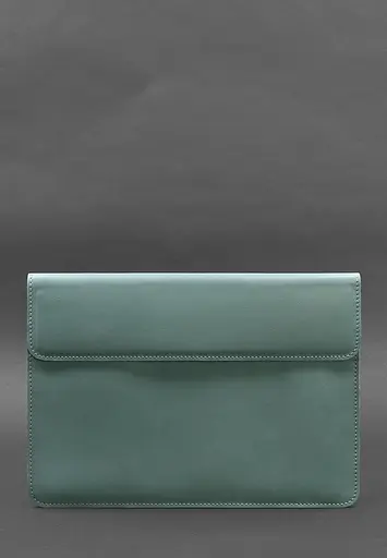 Шкіряний чохол-конверт BlankNote на магнітах для MacBook 14 Бірюзовий - фото 2