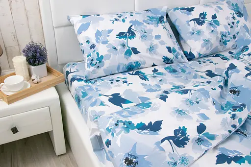 Комплект постельного белья Руно полуторный "Blue Flowers" бязь 1.114_Blue Flowers - фото 2