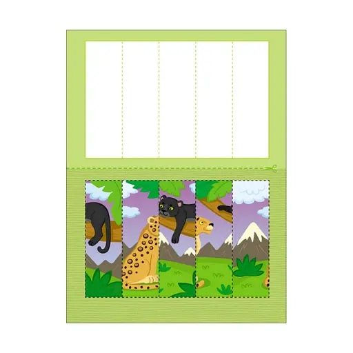 Развивающие тетради "Зоопарк" 20412 пазлы-разрезалки - фото 2