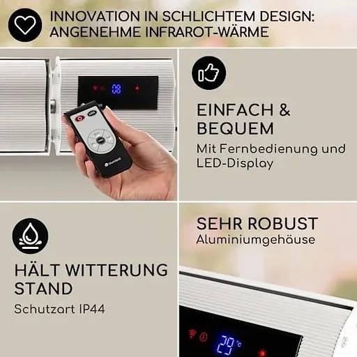 Інфрачервоний обігрівач Blumfeldt Cosmic Beam Plus XXL 3000 Вт (10033699) - фото 6