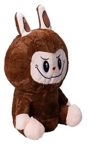 Детский набор Игрушка плед Лабуба коричневый, мягкая игрушка с пледом для детей - фото 4