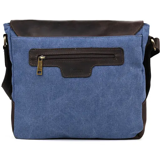 Кожаная мужская сумка через плечо TARWA 30х32х7,5 см nsa0001246 - фото 5