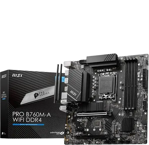 Материнська плата MSI Pro B760M-A Wi-Fi DDR4 LGA 1700 (PRO B760M-A WIFI DDR4)