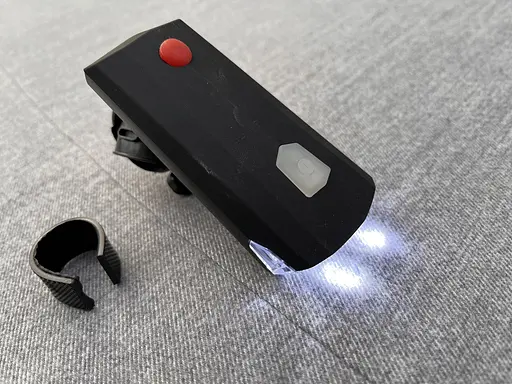 Велофара передняя с велосипедным звонком SB-265 аккумуляторный велофонарь USB Черный - фото 6