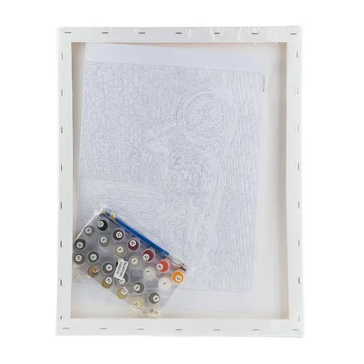 Набір для розпису по номерах "Червоний байк" 40*50 см, IDEA2-GX45777, ТМ "99IDEAS" - фото 6