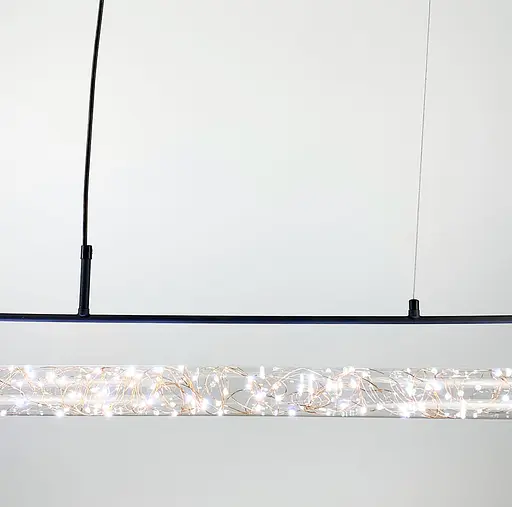 Видовжена дизайнерська світлодіодна люстра Line.F S 01-1200 - фото 5