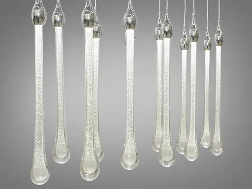 Цікава світлодіодна люстра для холу потужністю 30W, колір-хром - фото 3