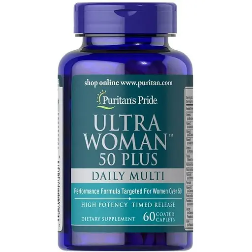 Вітаміни та мінерали Puritan's Pride Ultra Woman 50 Plus, 60 каплет