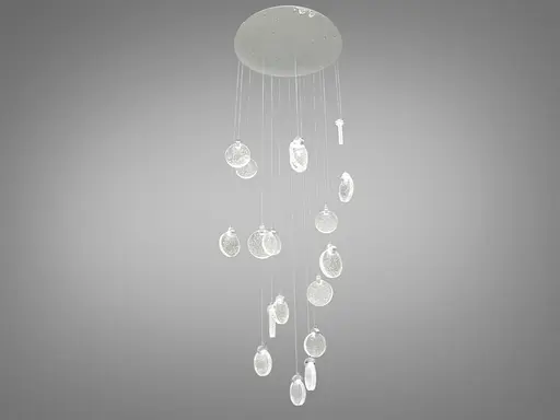 Сучасна світлодіодна люстра потужністю 32W - фото 1