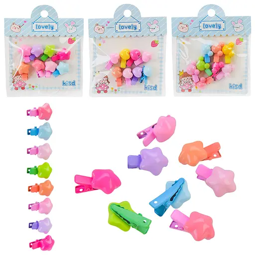 Аксесуари для дівчат заколочки для волосся 8 шт. (В асортименті) - фото 2