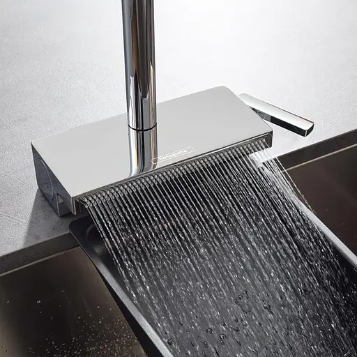 Змішувач Hansgrohe Aquno Select M81 170 3jet кухонний з витяжним виливом 73837000 Хром - фото 3