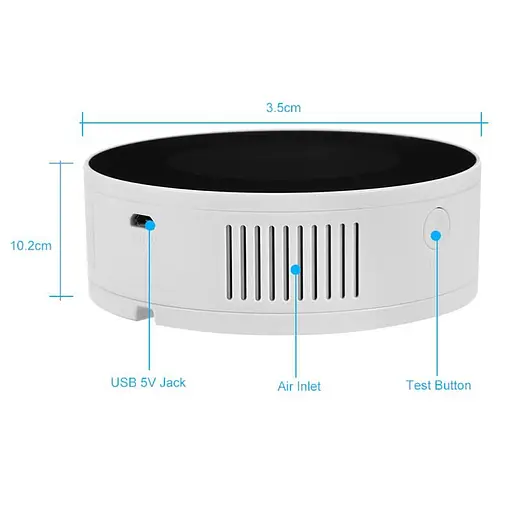 Умный датчик утечки газа WiFi с сиреной Yobang Security GS-85 wifi + Iphone &amp; Android App (100315) - фото 7