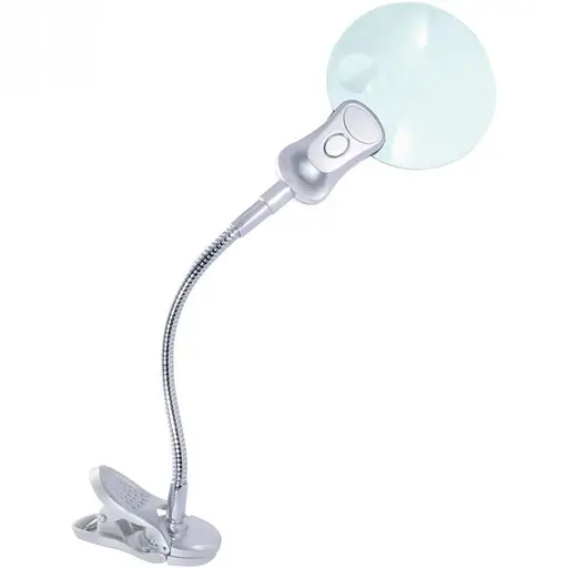 Настольная лупа на прищепке для рукоделия, 2.5X увеличение, диаметр 90 мм Magnifier 4B-4 - фото 4