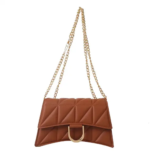 Кроссбоди выгнутой формы в эко-коже с геометрическим узором Lilly P4-378C