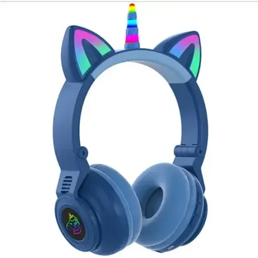 Навушники Unicorn Bluetooth Stereo STN-27 LED blue - фото 2