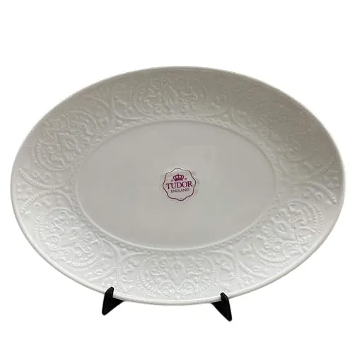 Блюдо овальне КОРОНА Tudor порцелянове 31 см (TU3159-1) - фото 1