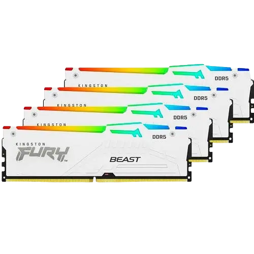 Оперативна пам'ять Kingston Fury 128GB (4x32GB) DDR5 5600MHz Beast RGB (KF556C40BWAK4-128)