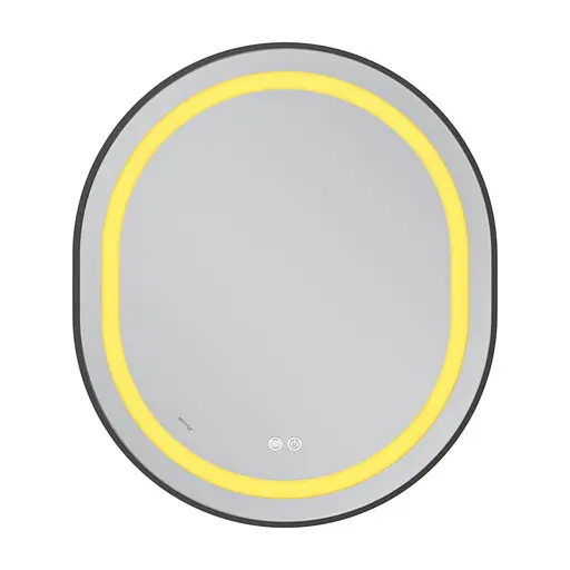 Зеркало Mixxus Premium Ellipse MV05-80x70-Reverse Black MP6646, Черный - фото 3