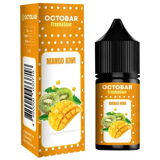 Набор компонентов для самозамеса солевой заправки Octobar Fresh & Sour 10 мл Mango Kiwi Манго Киви, 0-50 мг (18501)