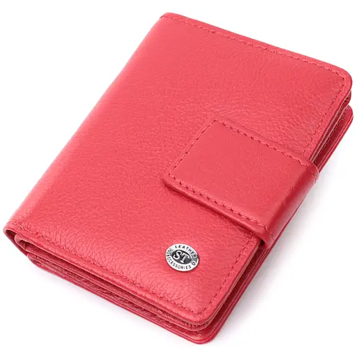 Кожаный женский кошелек ST Leather 10х11.5х2.5 см acs0029428 - фото 1