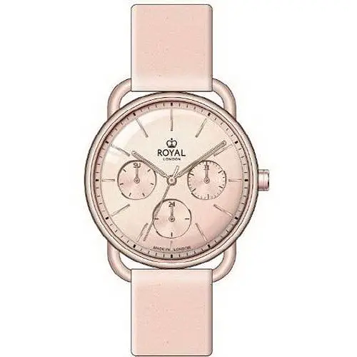 Женские классические наручные часы Royal London 21450-05 кварцевые с кожаным ремешком - фото 2