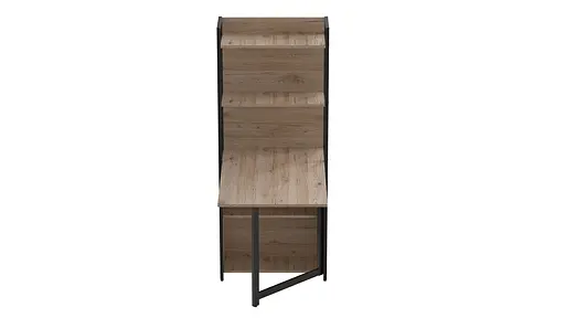 Стол книга с этажеркой Практик 2 Ferrum-decor 1555x640x990 Черный металл ДСП Дуб Сан-Марино 16 мм (FRD-104626) - фото 4