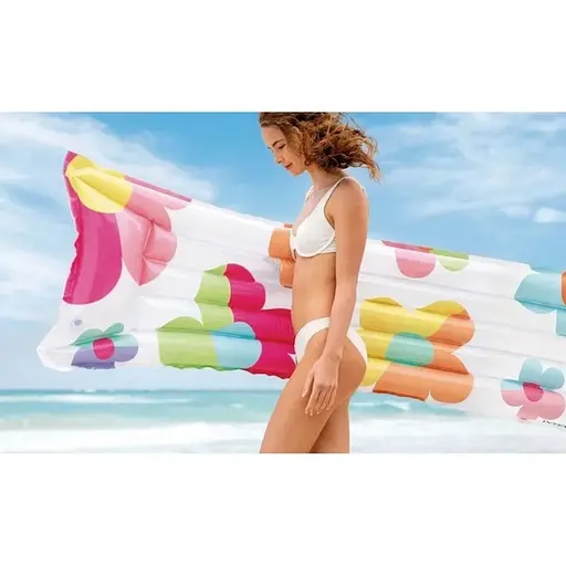 Матрац надувний пляжний "Квіти" Intex 59720-7, 183 x 69 см - фото 2