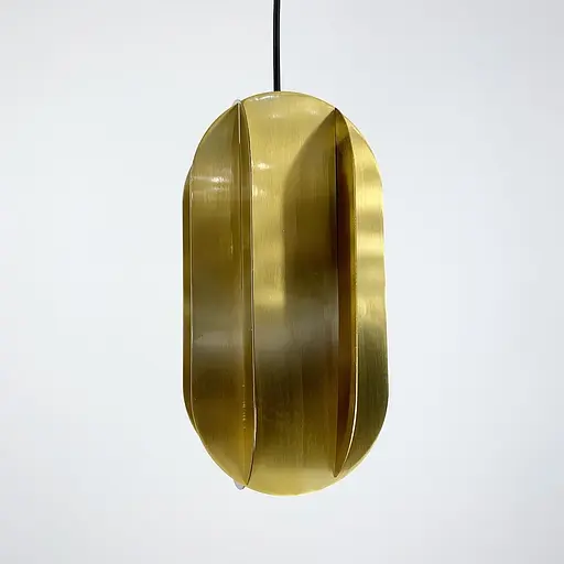 Незвичайний геометричний латунний світильник 15х30 см | Арт. MJ 15-150*300 | Line F - фото 6