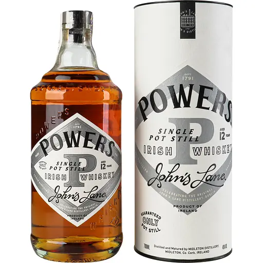 Виски Powers John's Lane 12 yo Irish Whiskey 46% 0.7 л в коробке - фото 1