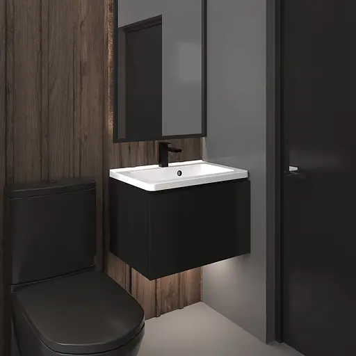 Раковина матова врізна Amidicon Passage 60 593x415 з литого каменю PASSAGE_60_MAT, Білий матовий - фото 9