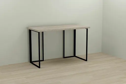 Компьютерный стол Ferrum-decor Ханна 75x100x60 черный ДСП Дуб Сонома 32мм (FRD-103477)