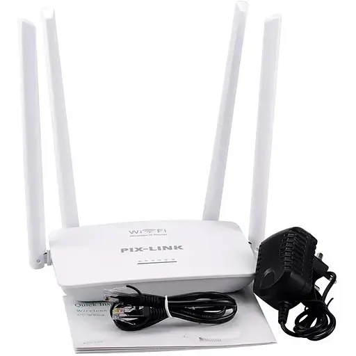 WI-FI роутер маршрутизатор Pix-Link LV-WR08 4 антени White (16172) - фото 2