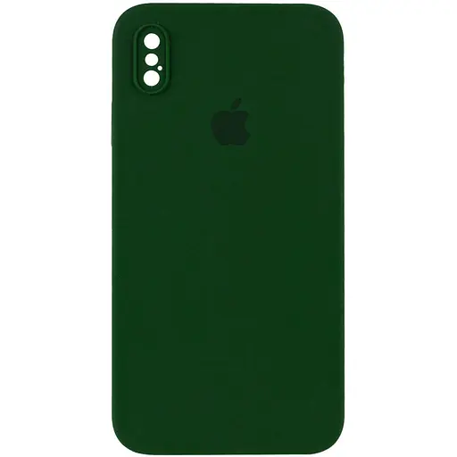 Чохол Epik Silicone Case Square Full Camera Protective AA для Apple iPhone XS Max 6.5 Зелений/Army green