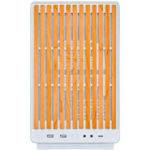 Корпус Lian Li A3 без блока питания (G99.A3W-WD.00) белый/дерево - фото 3