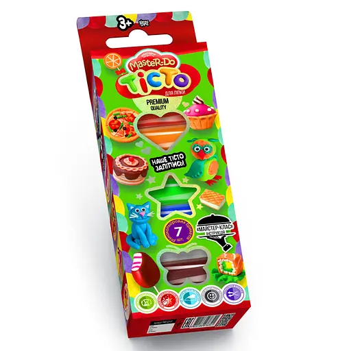 Тесто для лепки "Master Do" 7шт TMD-02-06 Danko Toys, в коробке (4820186076332) - фото 1