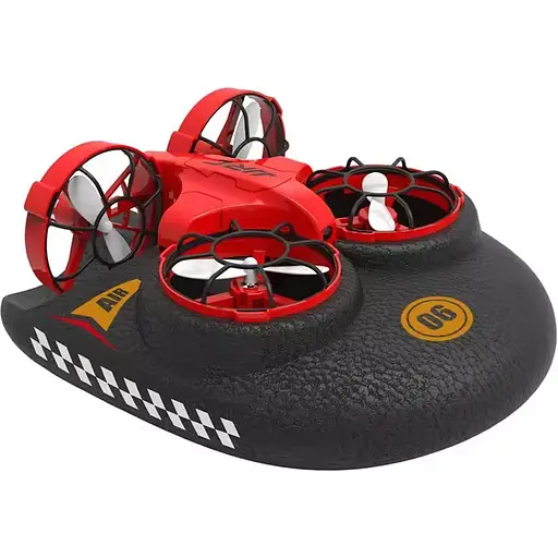 Квадрокоптер JJRC H116 Vehicle Drone Boat 3 in 1 Black-Red (132114)