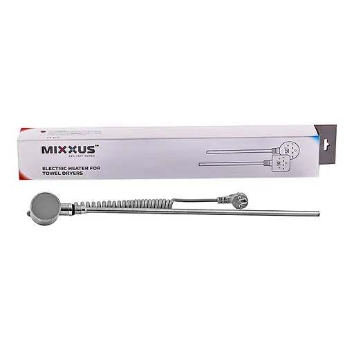 Тэн электрический Mixxus TEH-0103 для полотенцесушителей 300W chrome MI6628 - фото 2