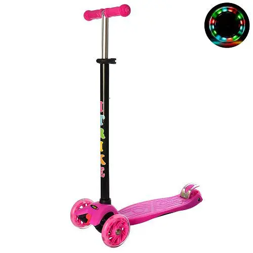 Дитячий самокат iTrike JR 3-003-P MAXI колеса, що світяться - фото 2