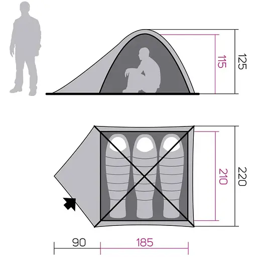 Намет Hannah Tycoon 3 Cool high rise - фото 5